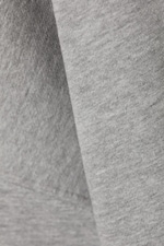 Grau meliert - Oversized Hoodie aus schwerem Baumwollfleece - 1