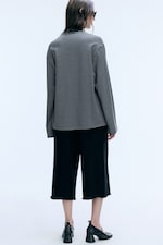 Dark Grey - Oversized Longsleeve mit Grafikprint - 3