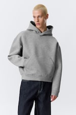 Grey Melange - Simon Scuba Hoodie - 0