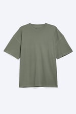 Light Dusty Khaki Green - Oversized Boxy T-Shirt - 4