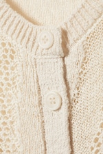 Off-white - Slim Fit Textured Knit Cardigan - 1