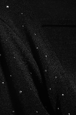 Schwarz - Strass-Minikleid mit offenem Rücken - 6