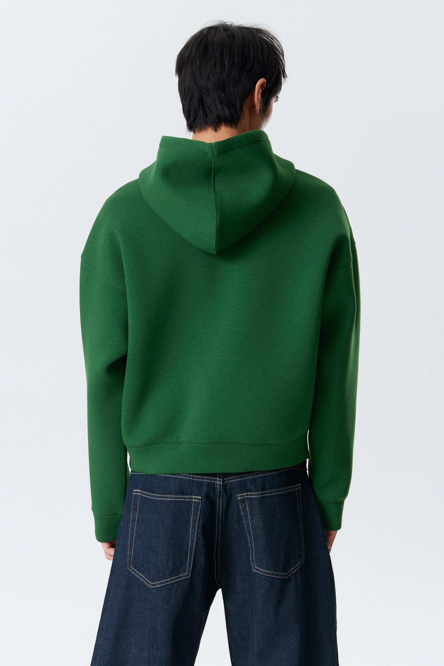Sweat à capuche zippé en scuba Simon - Vert foncé/Noir/Gris chiné/Bleu foncé/Marron foncé - 6