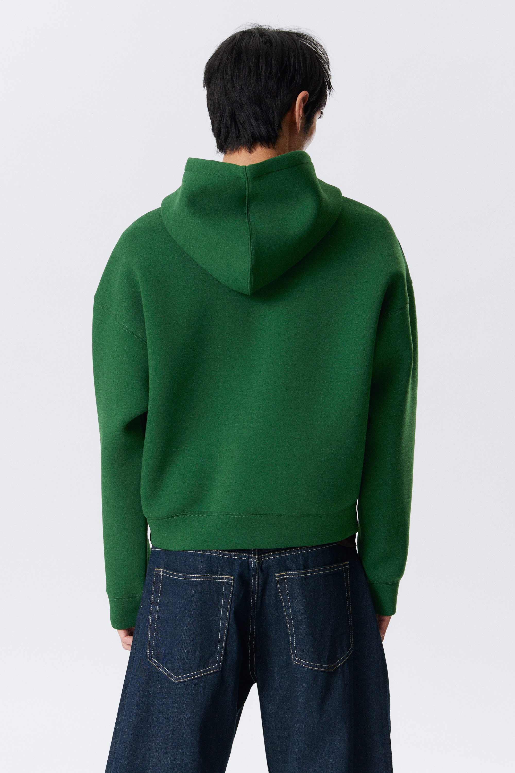 Dunkelgrün - Scuba-Kapuzenpullover mit Reißverschluss Simon - 3