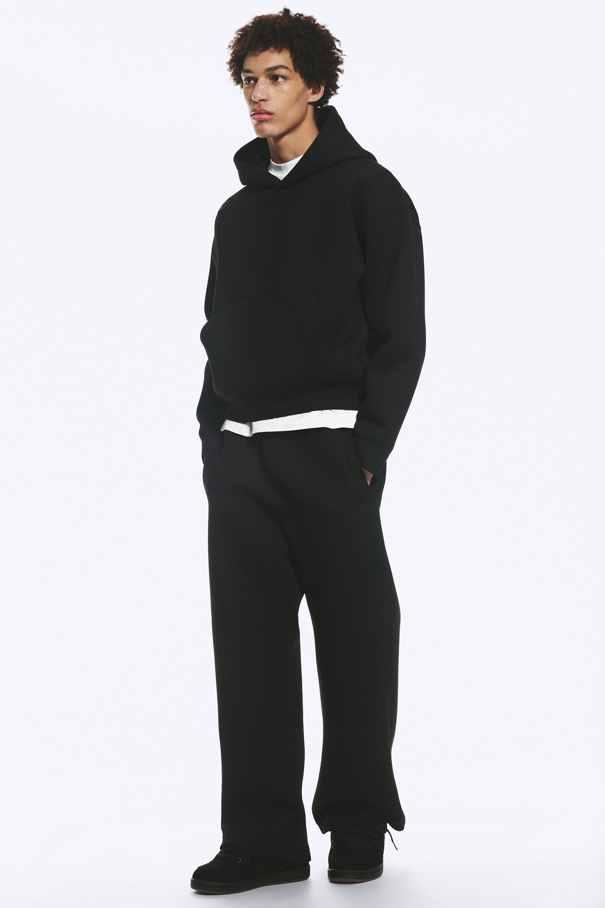 meteor low rise relaxed straight jeans - Dusky Black - Black