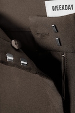 Dark Brown - Cami Flared Tailored Trousers - 1