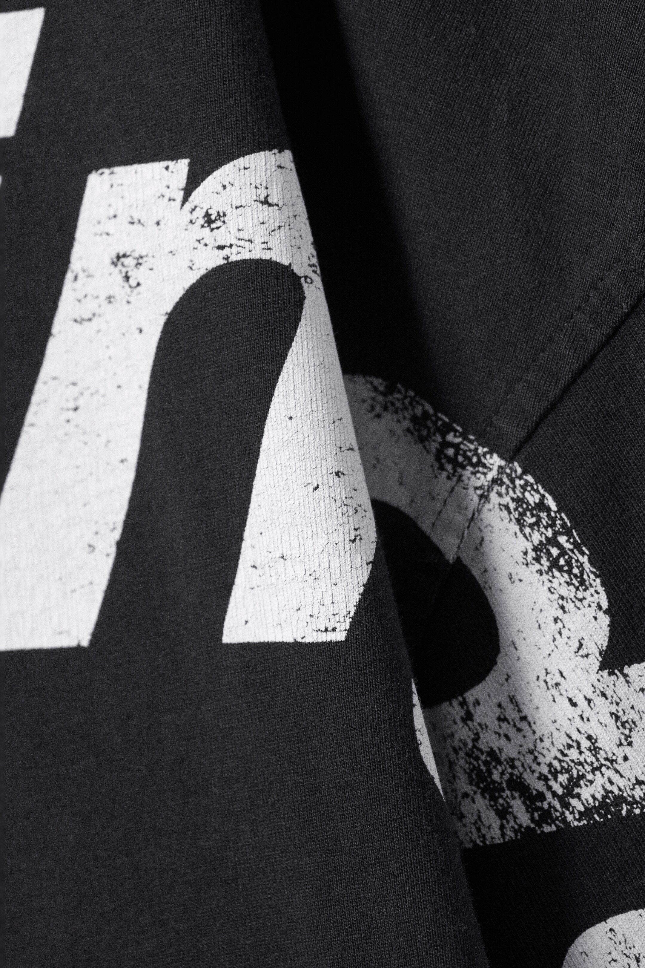 Προβολή μεγαλύτερης εικόνας: Μακρυμάνικο Printed Oversized Βαμβακερό Τοπ - Σκούρο Γκρι - Νέα Αρχή - Ladies | H&M GR 6