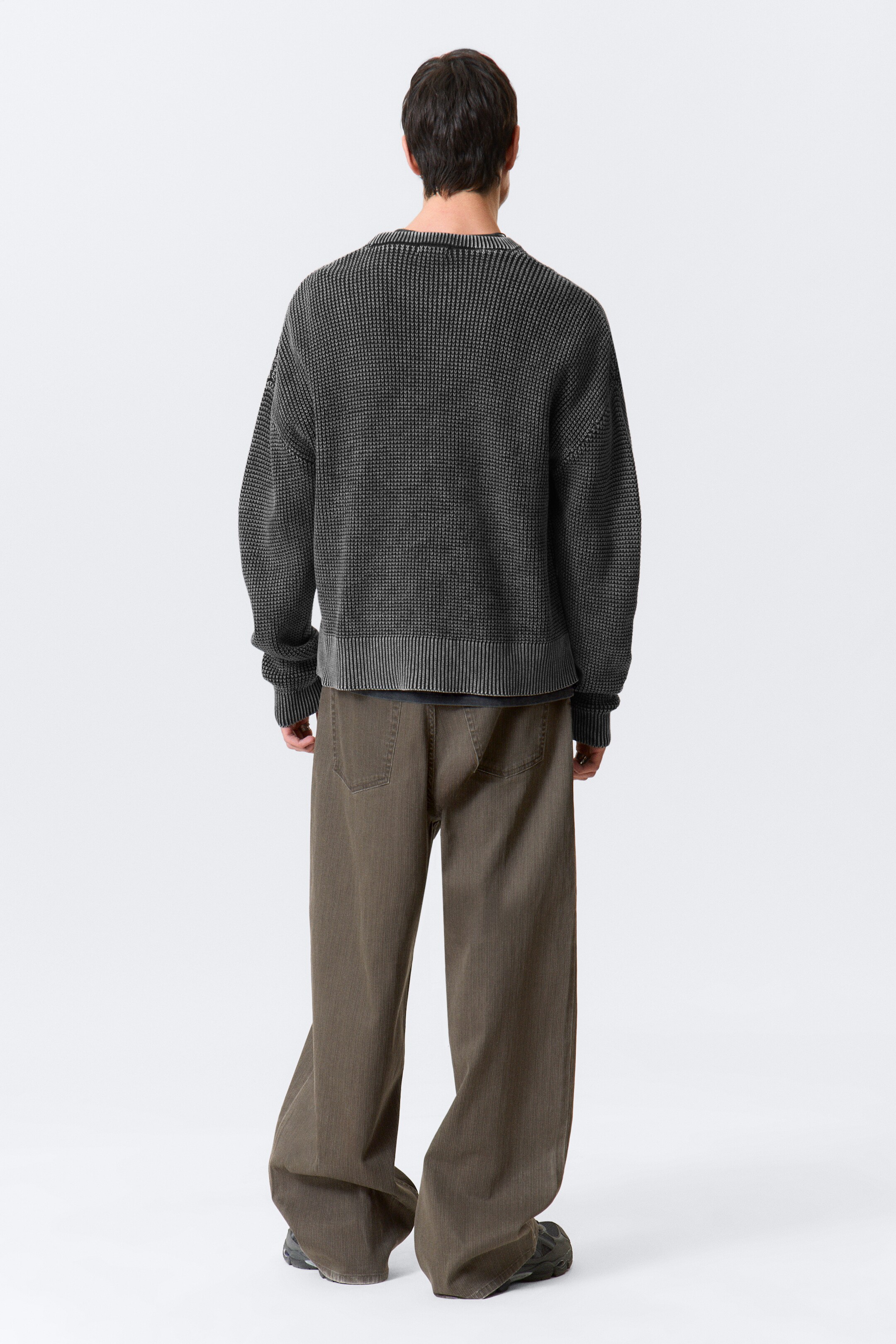 Agrandir l'image: Pull boxy oversize délavé - Noir délavé - HOMME | H&M BE 4