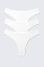 White - 3-pack Inez Brazilian Cotton Briefs - 0