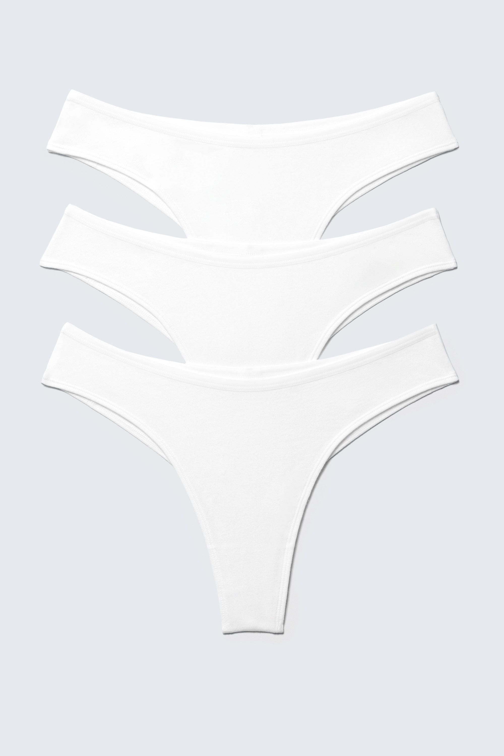 White - 3-pack Inez Brazilian Cotton Briefs - 4