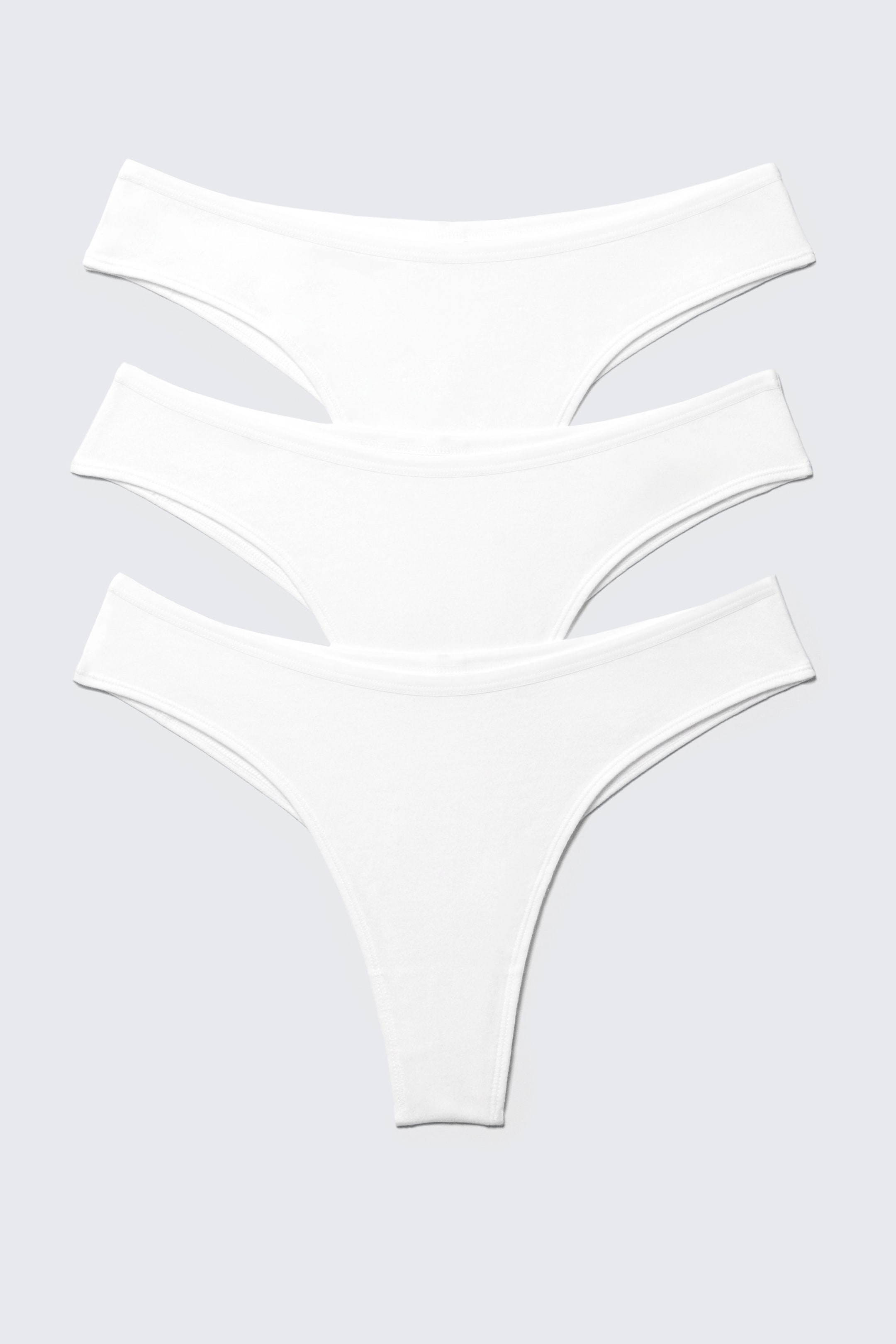 White - 3-pack Inez Brazilian Cotton Briefs - 1