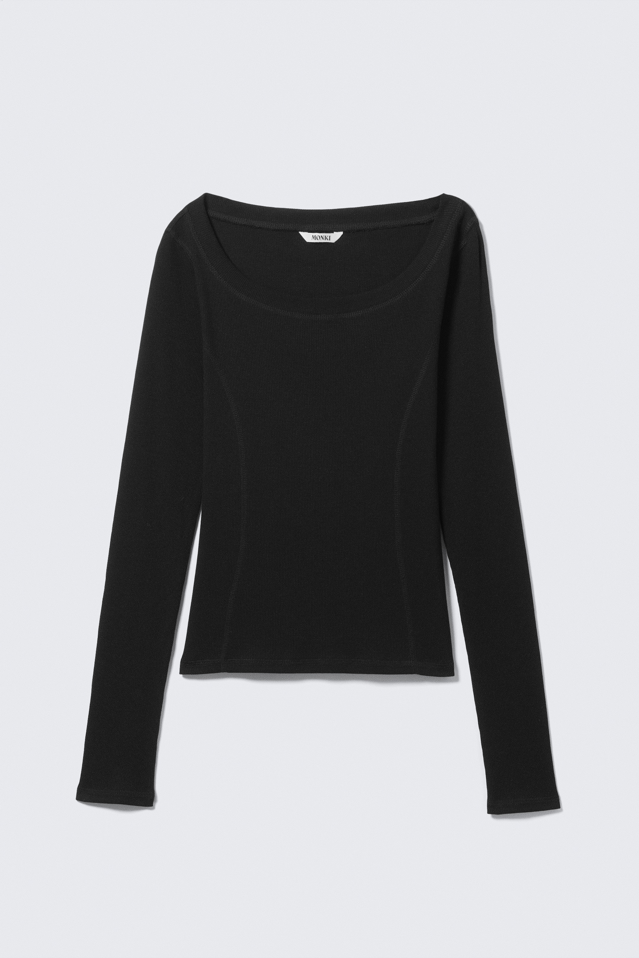 Grösseres Bild ansehen: Langärmeliges Mesh-Top - Schwarz - DAMEN | H&M CH 4