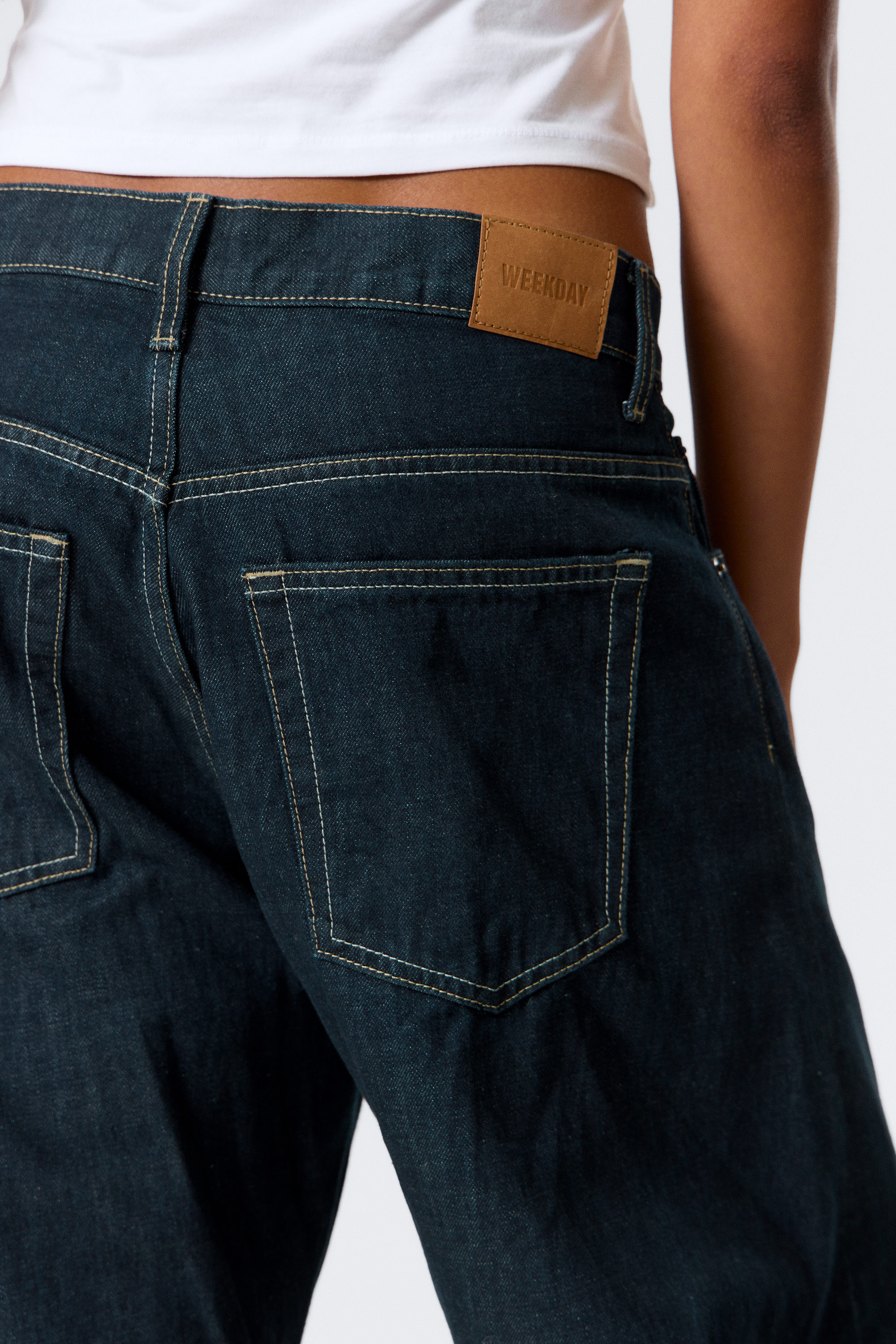 Blå - Solera Lediga Barrel Jeans - 13