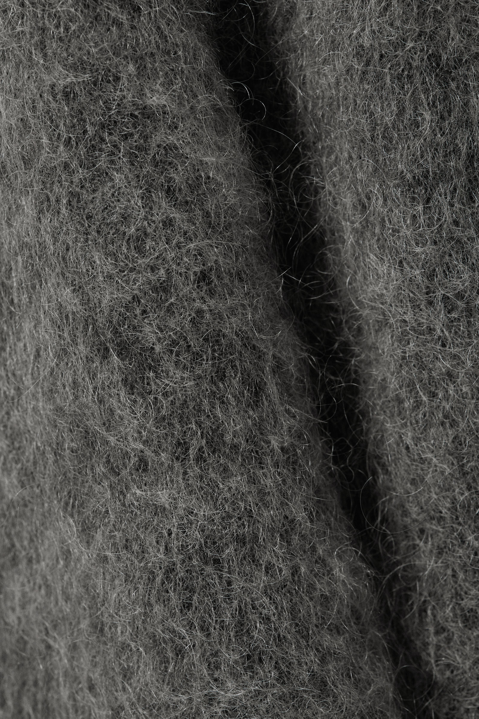 oversized knitted mohair blend sweater - Dark Grey | Weekday WW oversized knitted mohair blend sweater - Dark Grey | Weekday WW