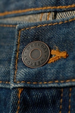 Bleu marais - Jean baggy ample taille mi-haute unisexe Astro - 2