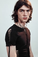 Black - Slim Fit Knot Tee - 1