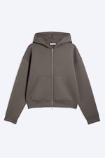 Dark Mole - Embroidered - Simon Graphic Scuba Zip Hoodie - 4