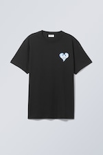 Cœur fâché - T-shirt oversize à imprimé graphique - 0