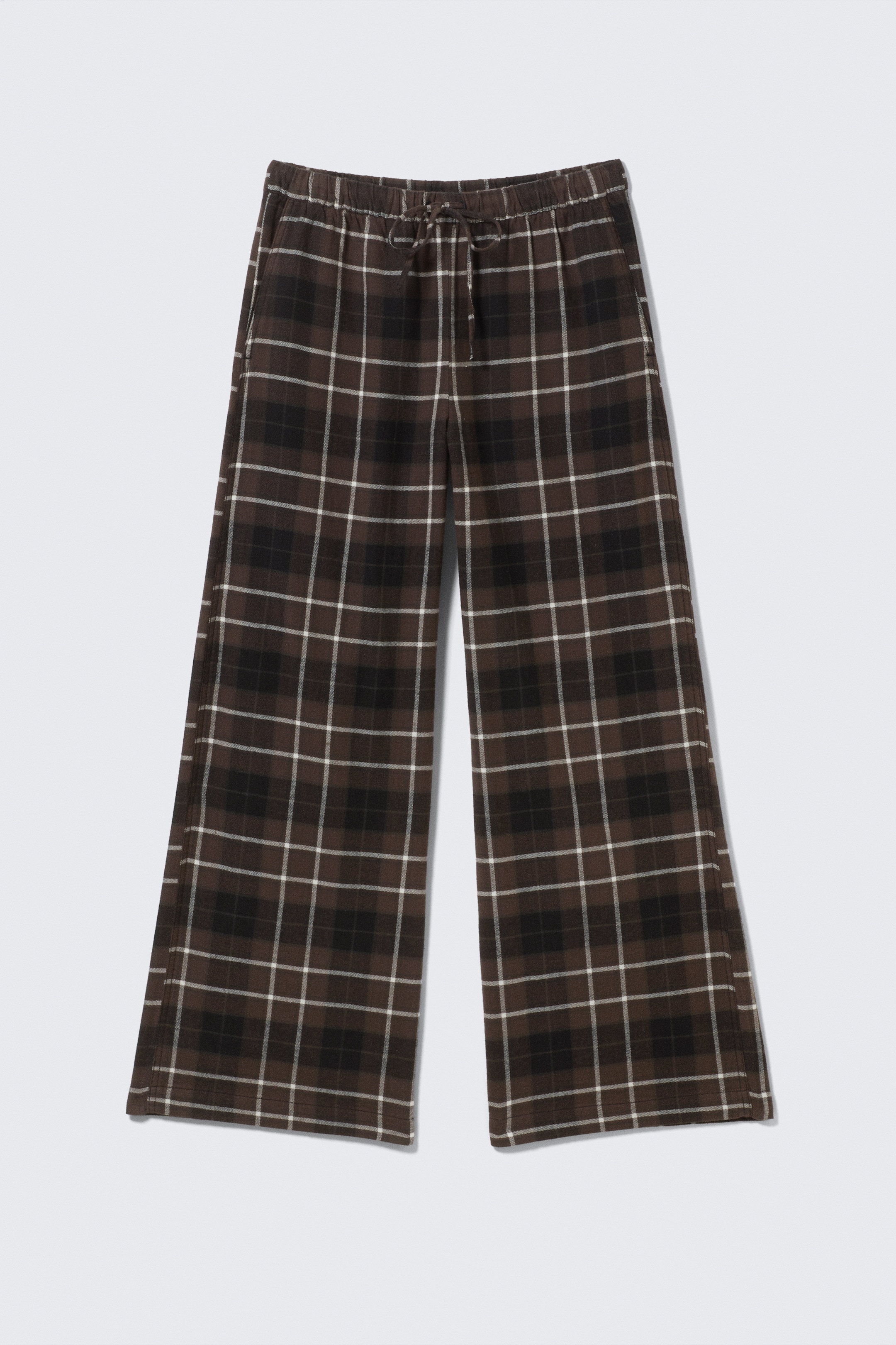 Größeres Bild ansehen: Flanell-Pyjamahose - Braun kariert - Ladies | H&M DE 4