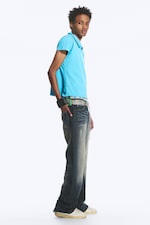 Morbid Blue - Mörkblå - Boo Bootleg Low Waist Regular Bootcut Jeans - 2