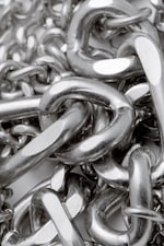 Grey Silver - Curb chain necklace - 3