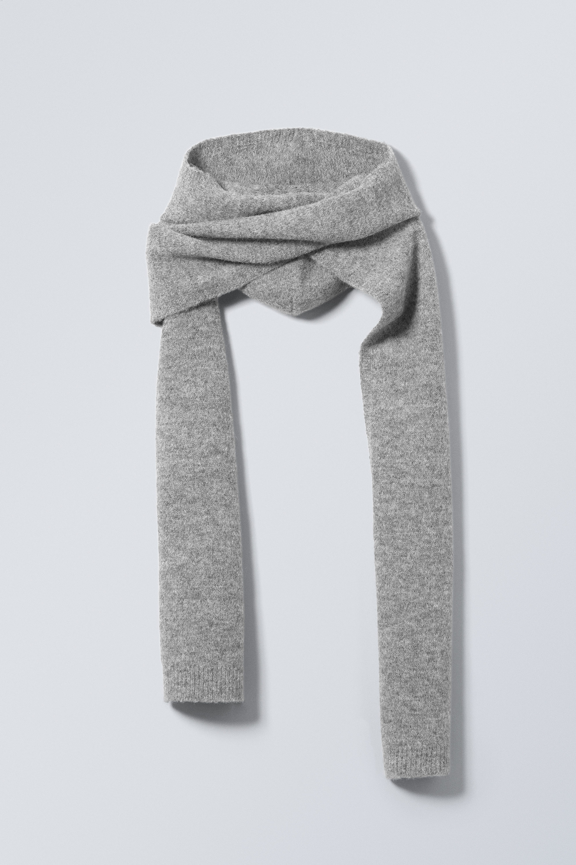 hood scarf - Grey Melange | Weekday EU