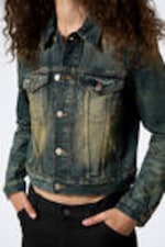Carson Blue - Dark Blue - Regular Fit Denim Trucker Jacket - 2