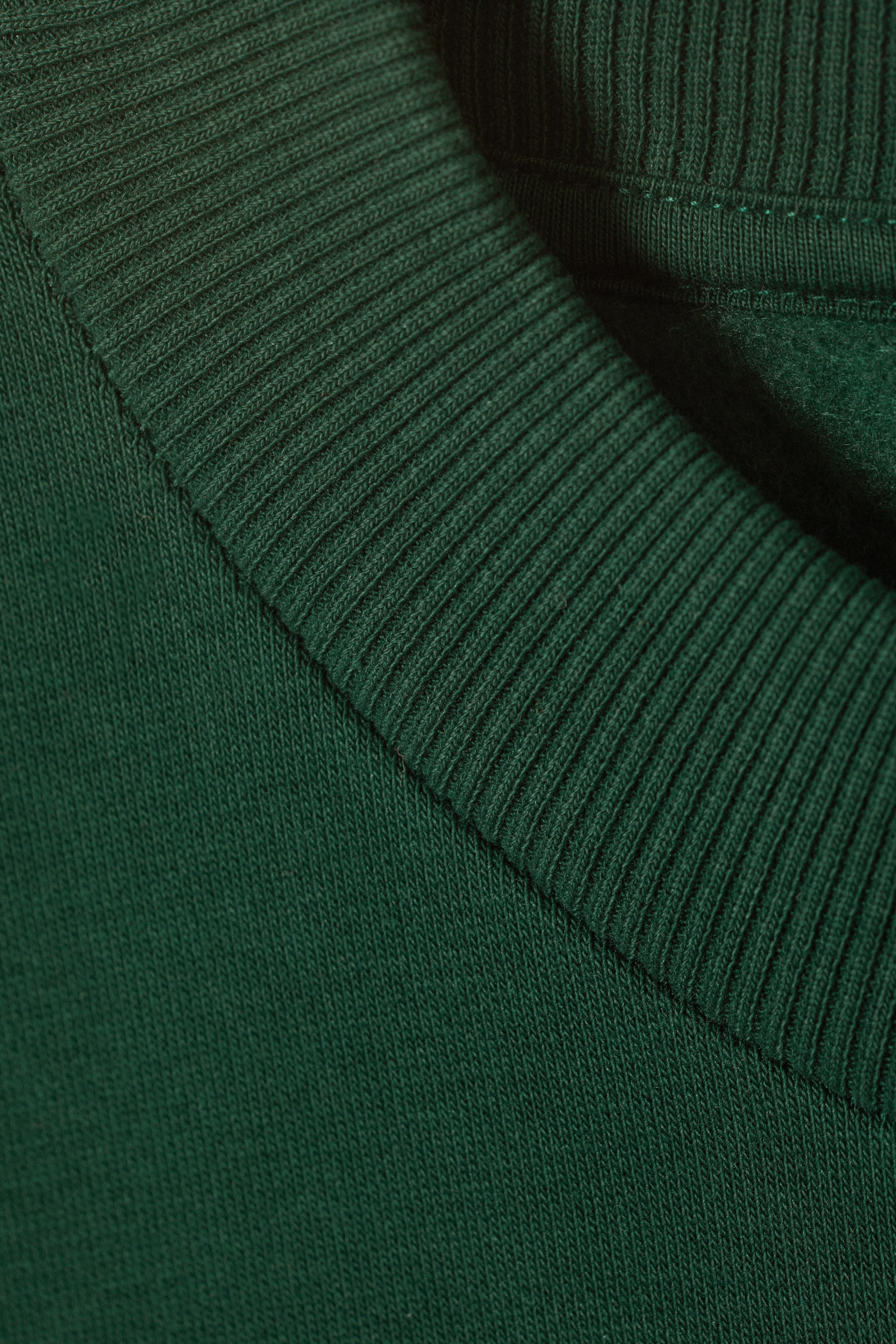 Dunkelgrün - Schweres Sweatshirt mit relaxter Passform - 1