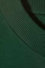 Dunkelgrün - Schweres Sweatshirt mit relaxter Passform - 1