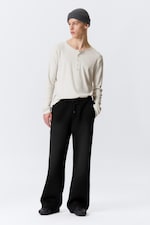 Svart - Tvättade Scuba-sweatpants - 2