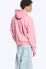 Gewaschenes Rosa - Hoodie mit weiter Passform - 3