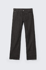 Extra Black Rinse - Anti Unisex Low Waist Regular Straight Jeans - 9