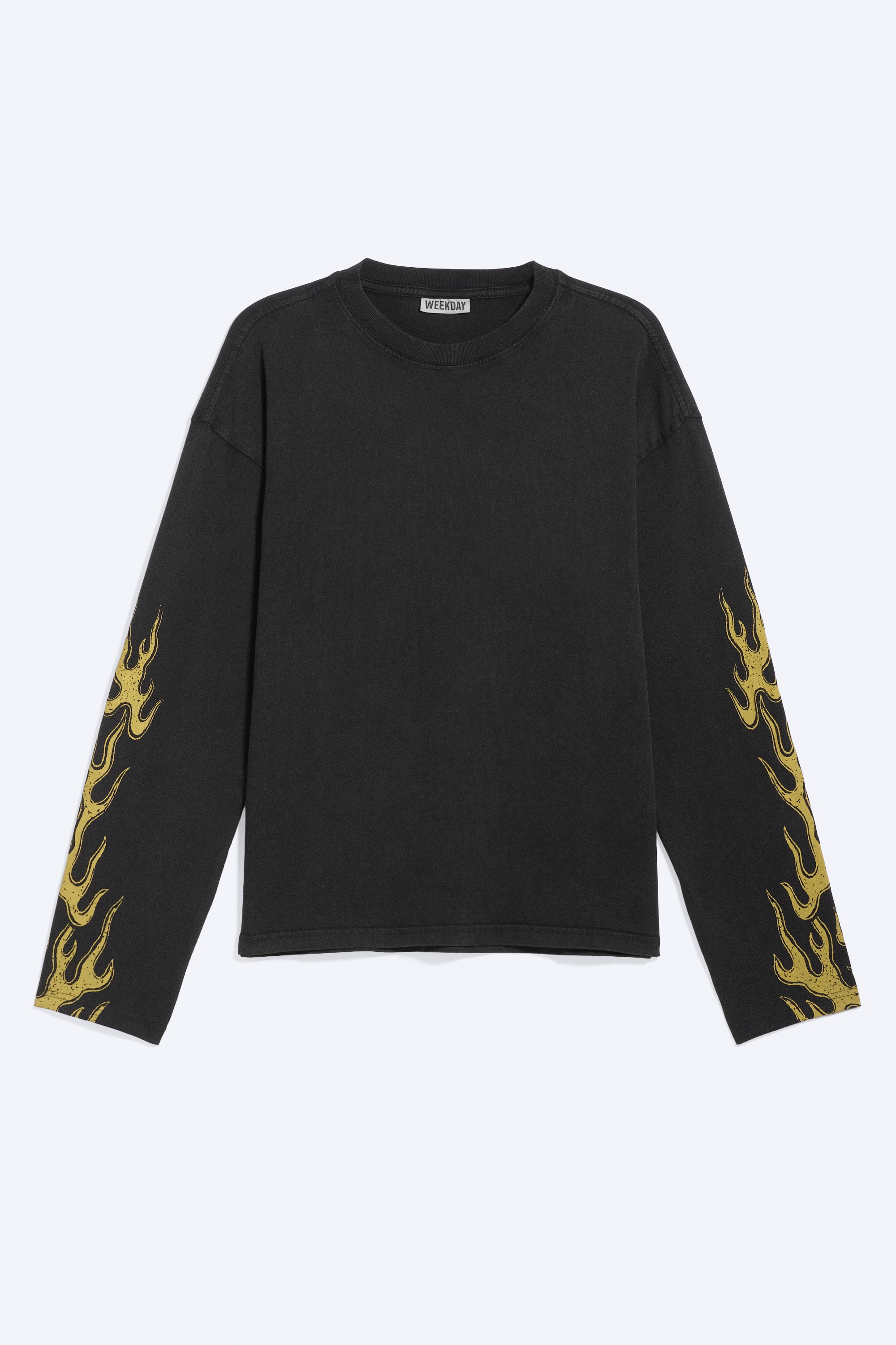 Great boxy T-shirt med lange ærmer og print - sort – Riftborn/Hvid – Spark Spray/Mørk gråbrun – Psychedelia/Hvid – Broken Beats/Mørkegrå - Tristar/Hvid – Karma-logo/Mørk gråbrun - Logo Mix