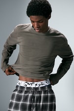 Dark Mole - Relaxed Long-Sleeved Pyjama T-shirt - 0