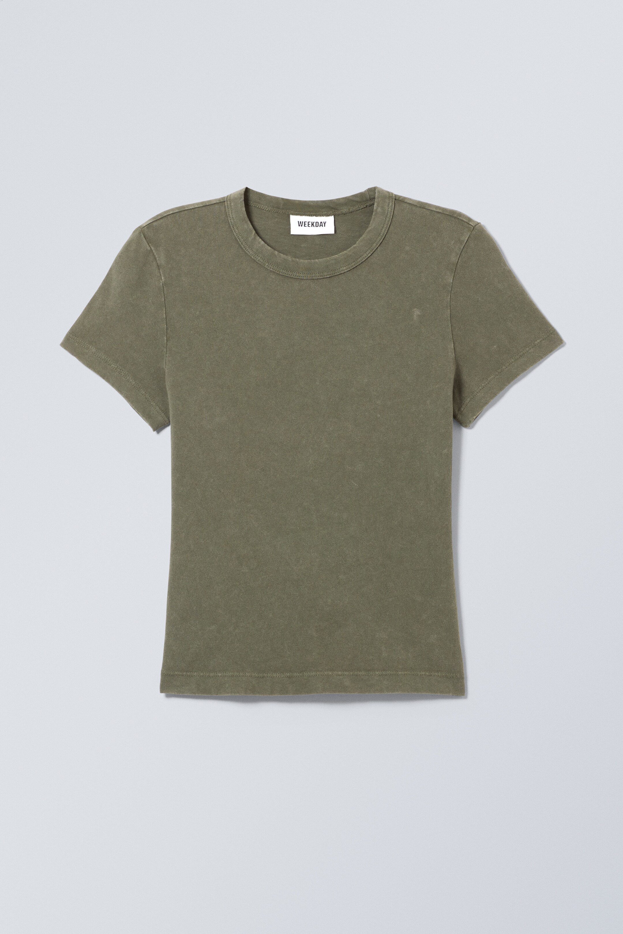 Washed Khaki - T-Shirt Frida in 90er-Passform - 0