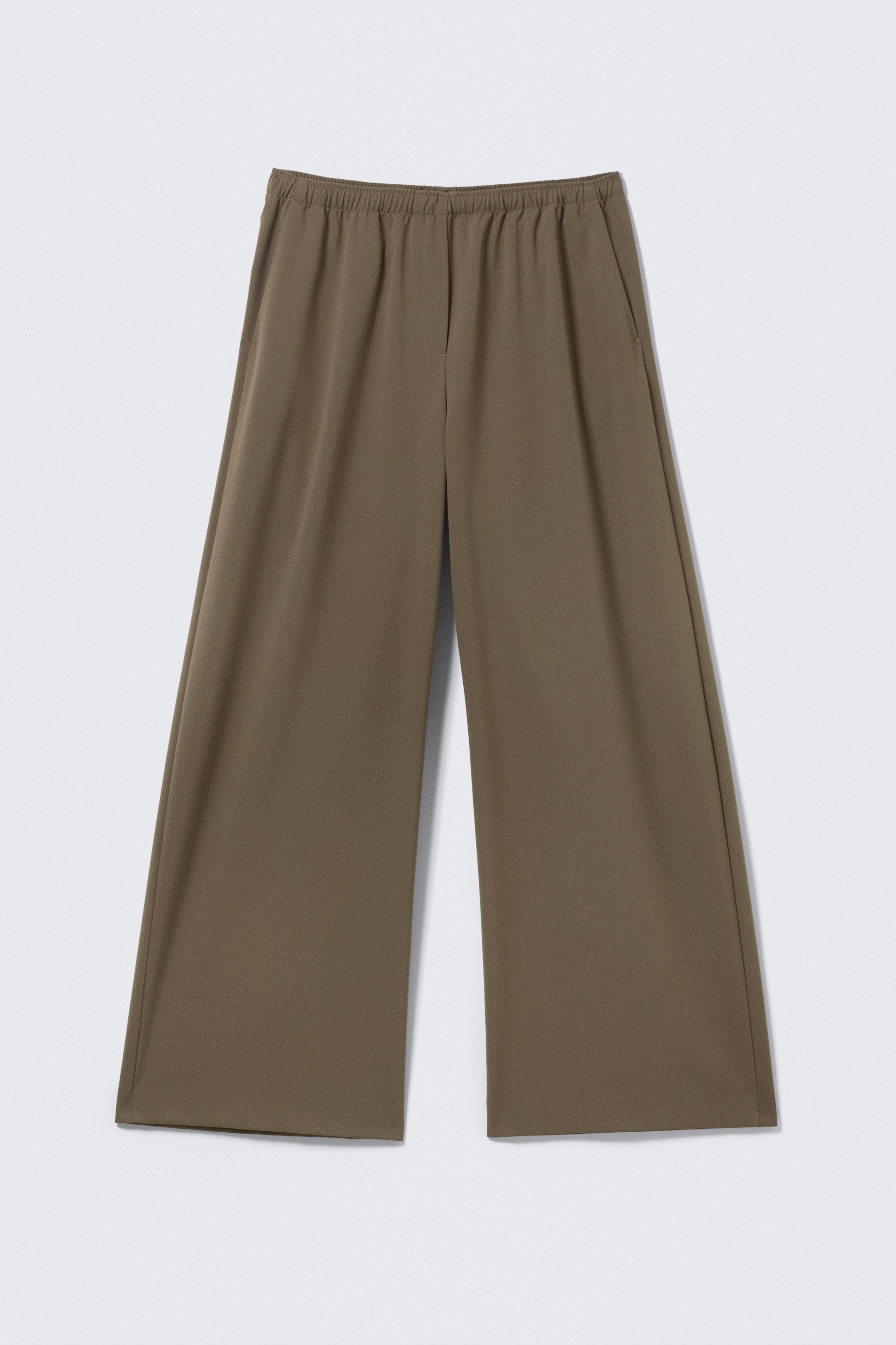 Grösseres Bild ansehen: Weite Anzughose mit niedriger Bundhöhe - Dunkles Graubraun - DAMEN | H&M CH 5