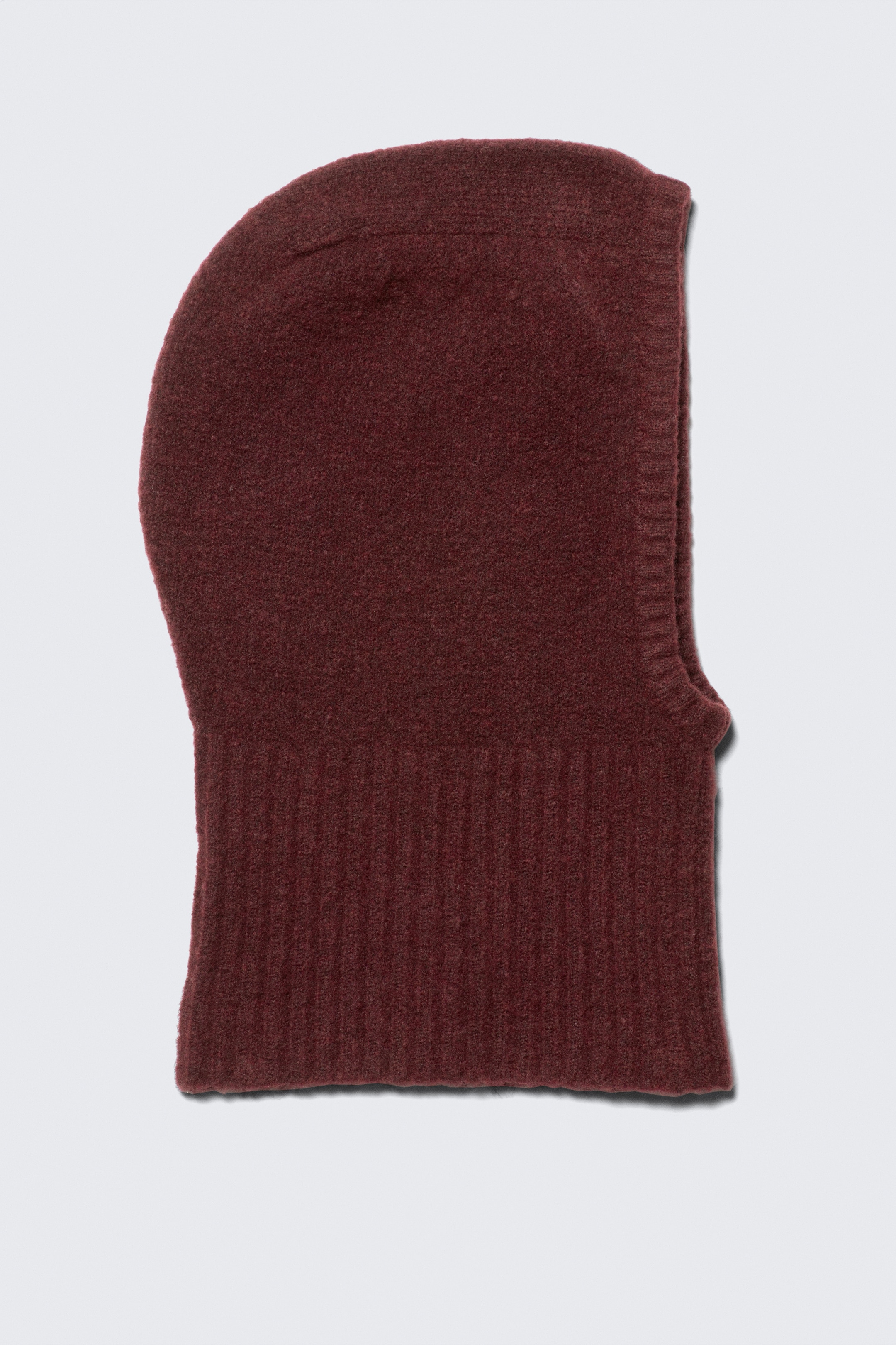 View larger image: Soft Ribbed Knitted Hood - Dark Maroon - Ladies | H&M GB 1