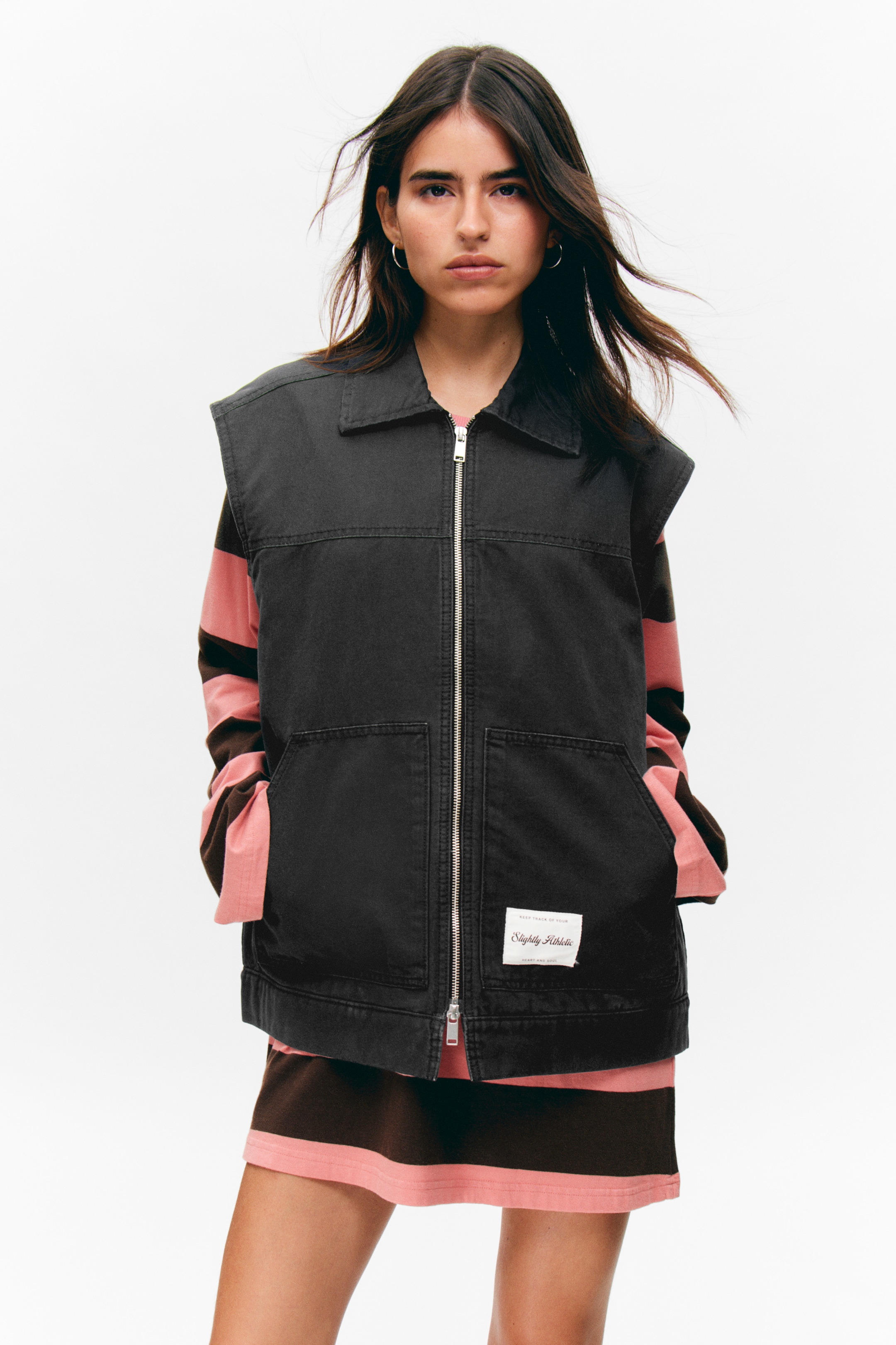 Agrandir l'image: Gilet sans manches en toile légèrement matelassée - Noir - FEMME | H&M FR 1