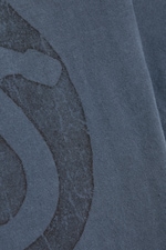 Dark Blue - Pretzels - Boxy Printed Short-Sleeved T-shirt - 2