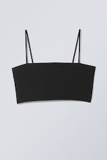 Black - Addena Strap Tank Top - 0