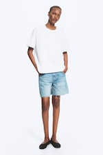 White - Relaxed Boxy Cotton T-shirt - 0