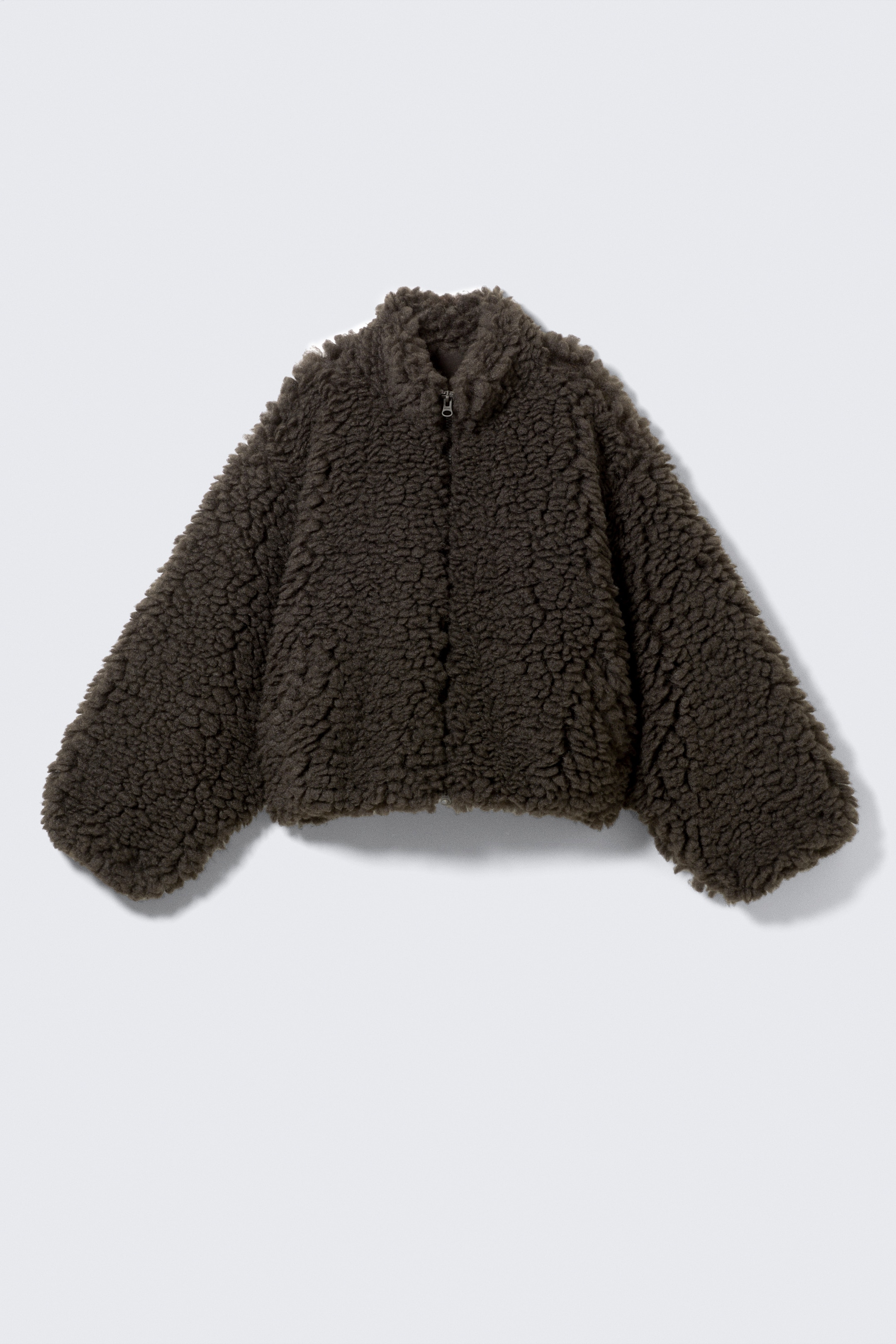Ver imagen más grande: Chaqueta con cremallera oversized - Marrón - MUJER | H&M ES 5