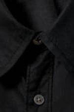 Schwarz - Oversized-Hemd aus Baumwoll-Viskose - 4