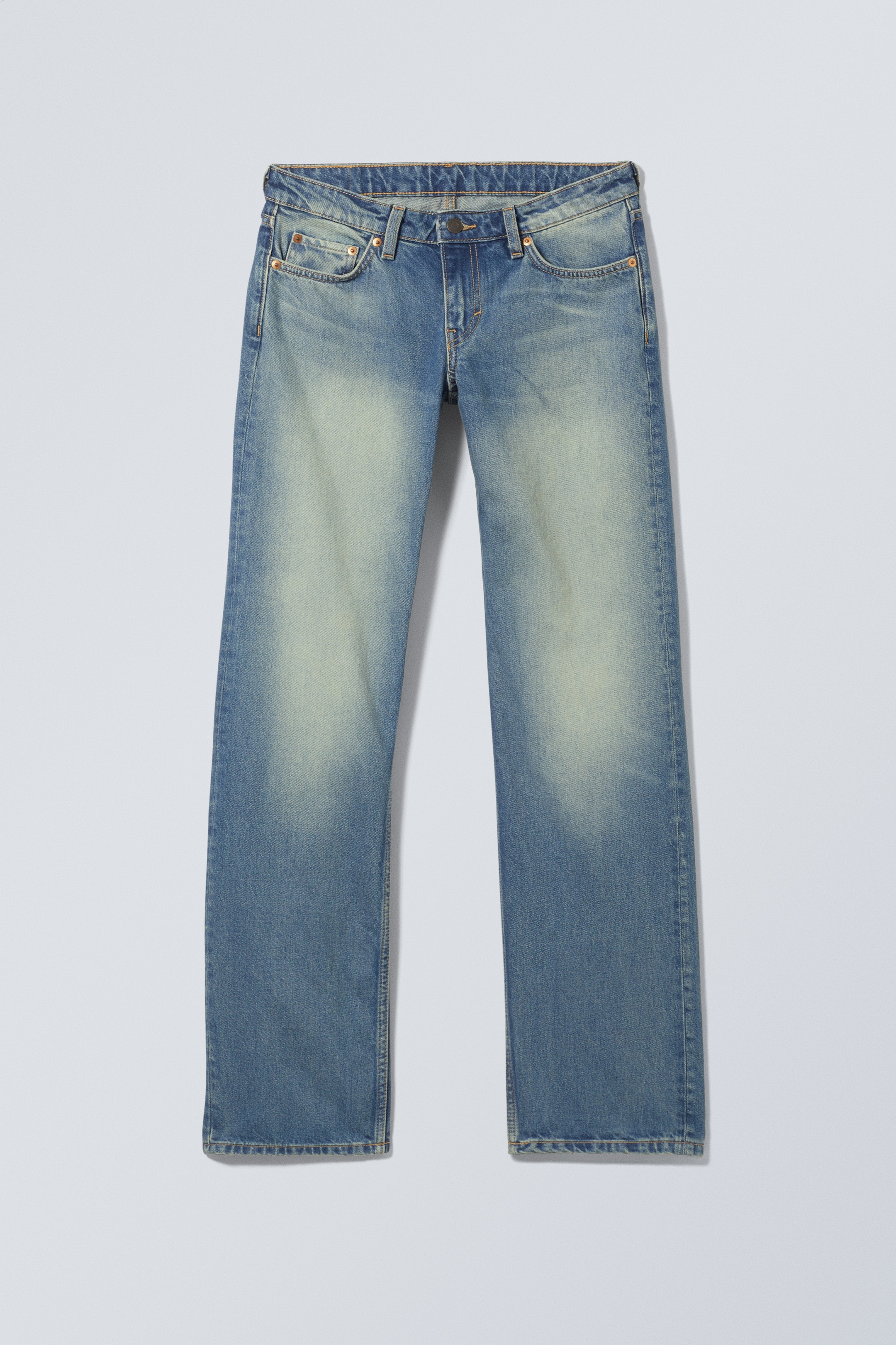 Zobraziť väčší obrázok: Arrow Low Rise Regular Straight Leg Jeans - Jackpot Blue - Medium Blue - ŽENY | H&M SK 6