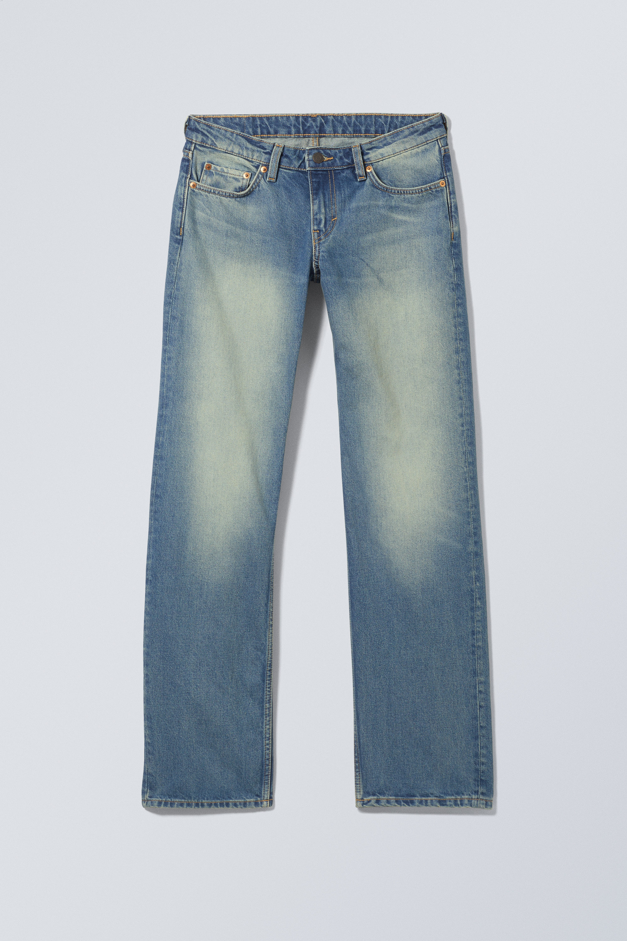 arrow low rise regular straight leg jeans - Jackpot Blue - Medium