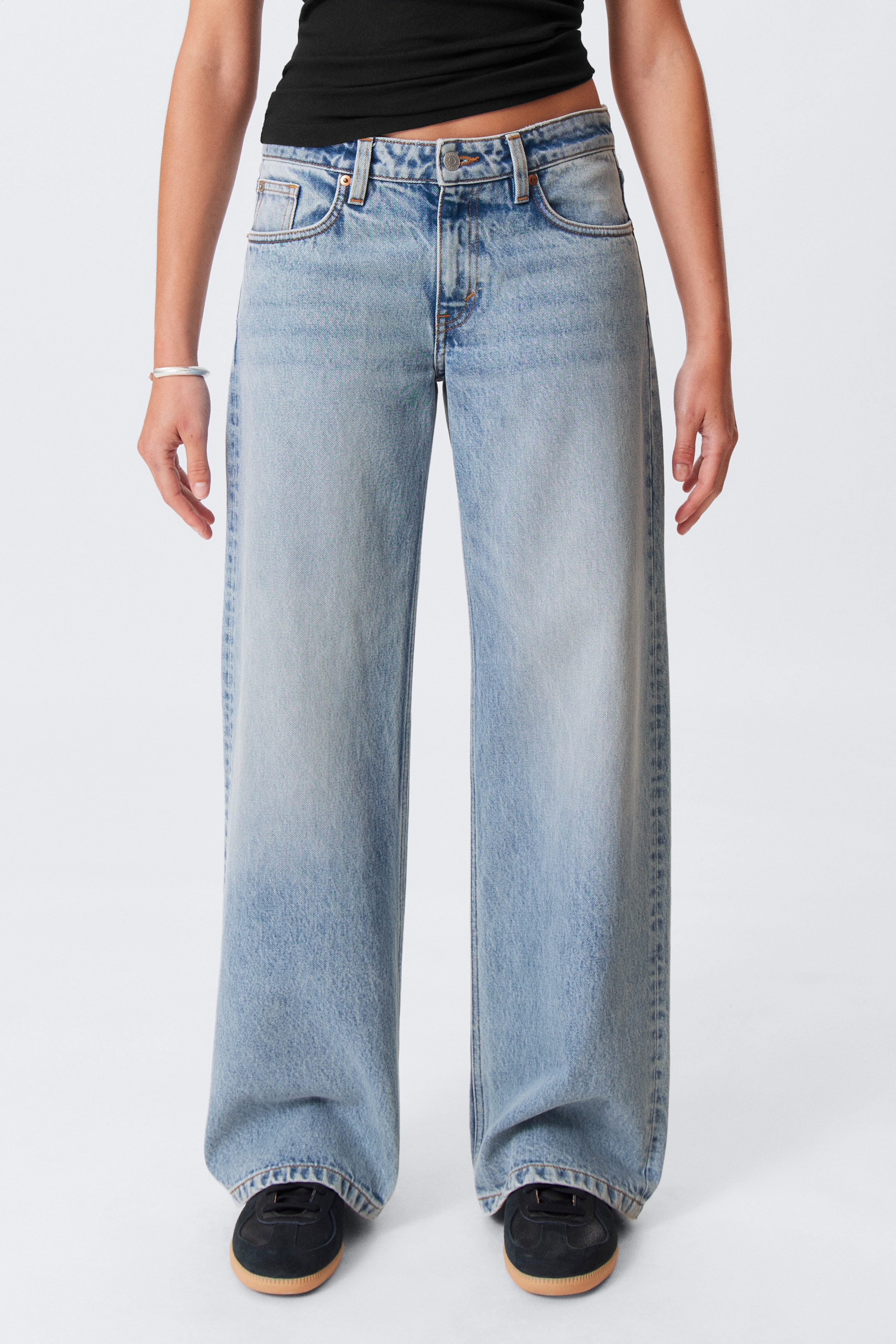 Agrandir l'image: Imoo Low Rise Loose Wide Leg Jeans - Fresh Blue - Bleu clair - FEMME | H&M FR 2