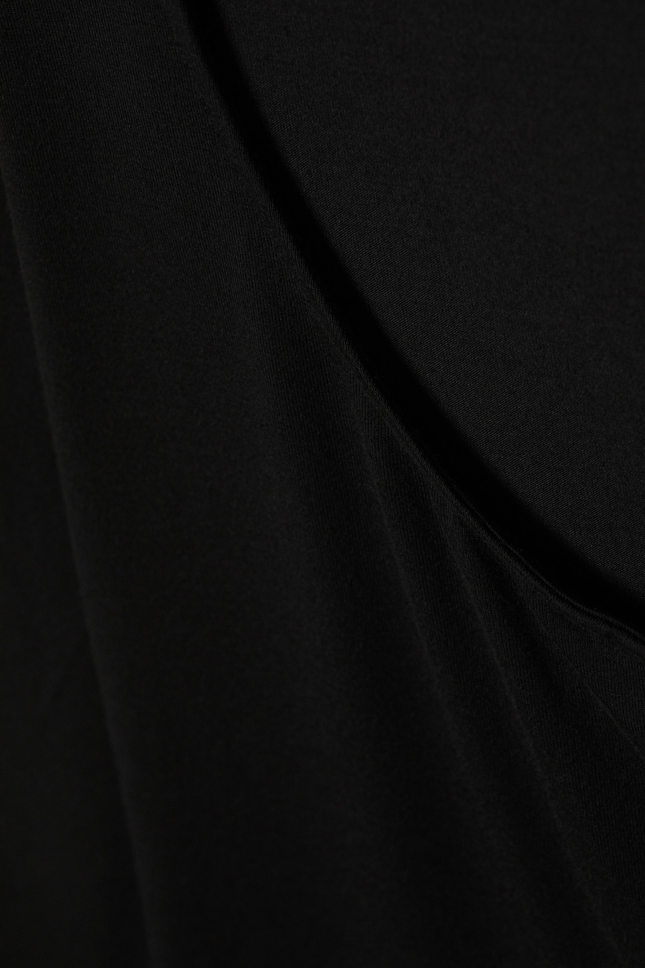 Black - Slim Long-Sleeved Open Back Top - 6