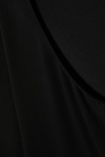 Black - Slim Long-Sleeved Open Back Top - 6