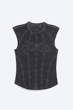 Mørkeblå - Cutline tanktopp - 4
