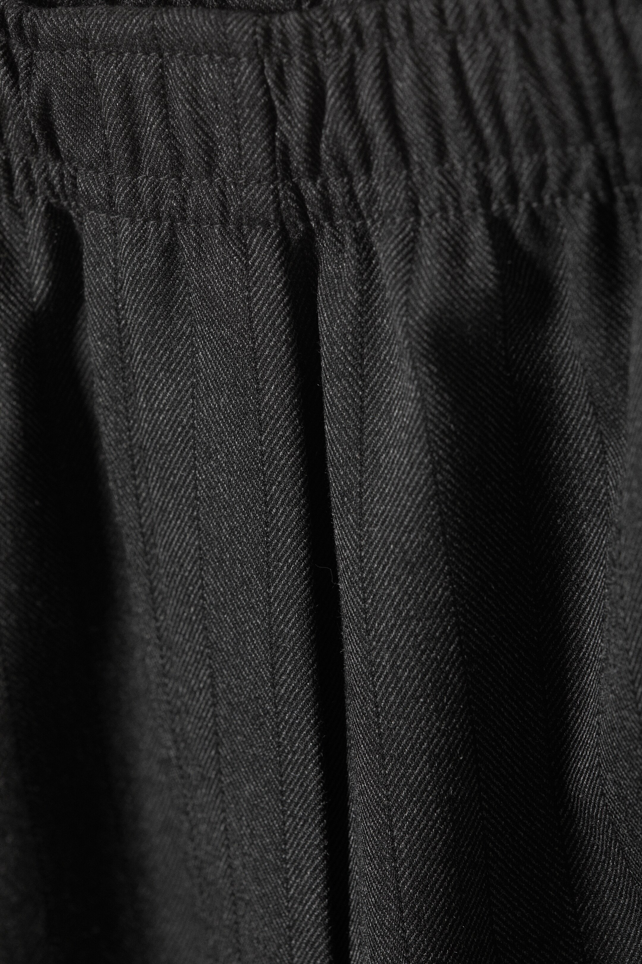 Größeres Bild ansehen: Weite Anzughose zum Hineinschlüpfen - Grau meliert - Nadelstreifen - Ladies | H&M DE 2